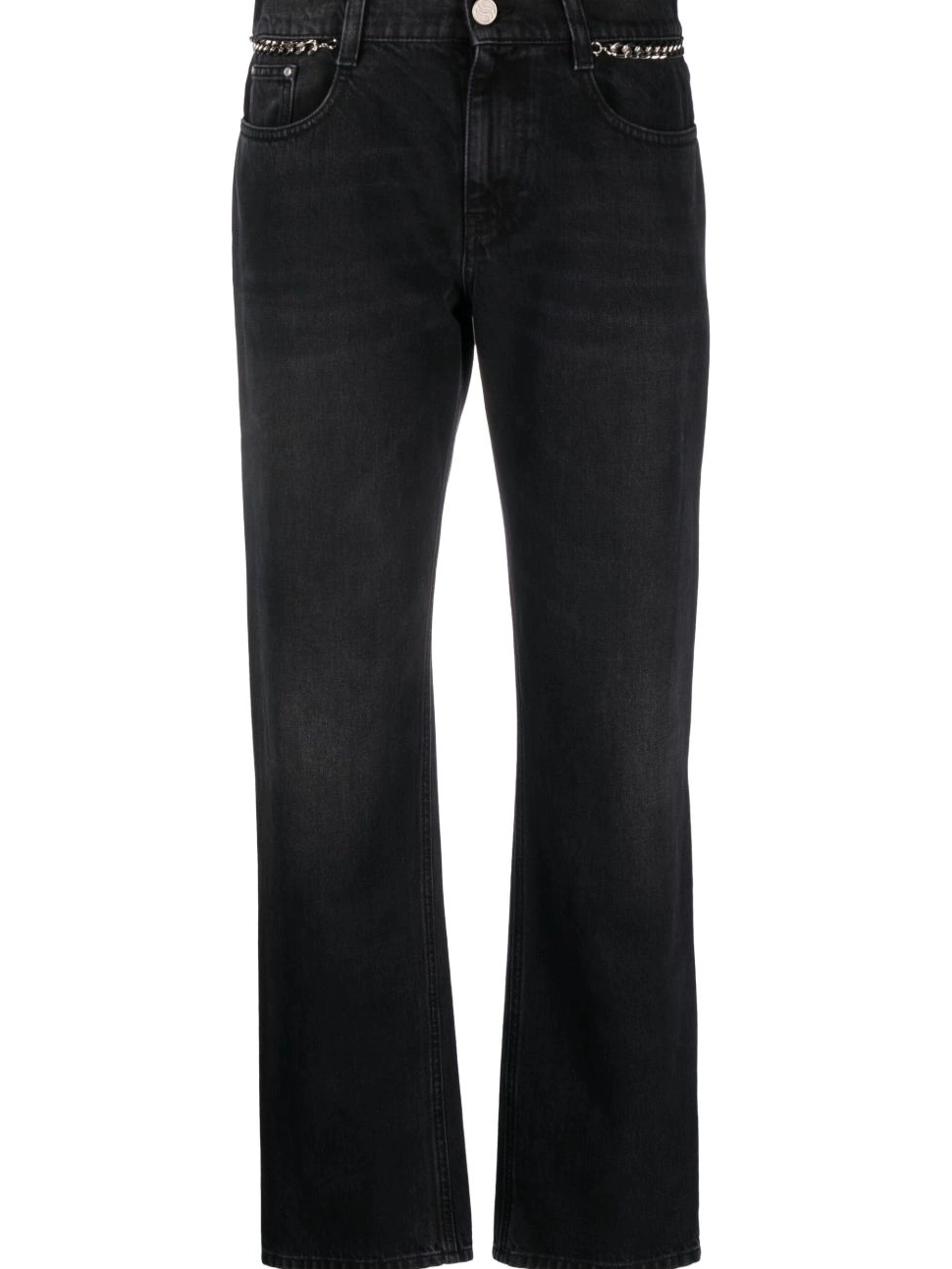 Affordable Women chain-embellished jeans McCartney Stella slim-leg Falabella 0329